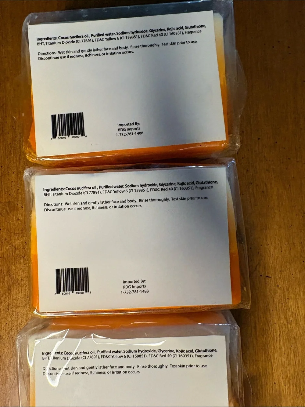 Candy corn bar soap